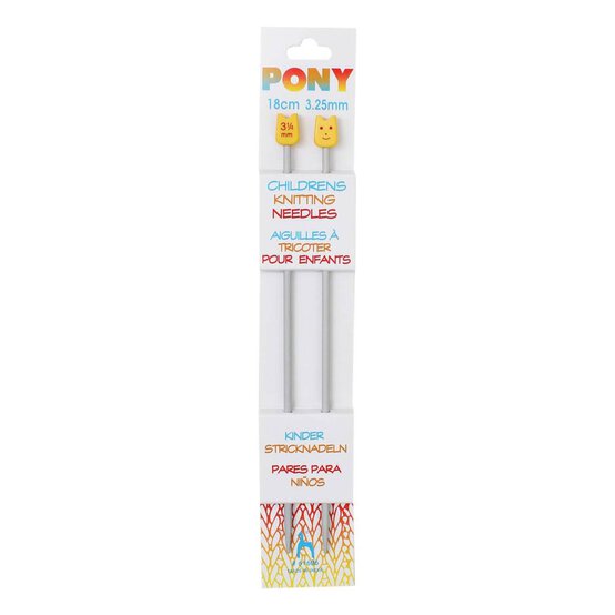 Pony Children's Knitting Needles 18cm 3.25mm image number 2