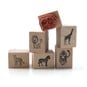 Safari Wooden Stamp Set 6 Pieces image number 1