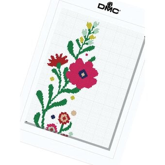 FREE PATTERN DMC Floral Frame Cross Stitch 0191 image number 5