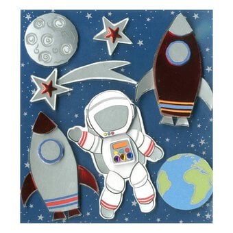 Express Yourself Space Rocket Card Toppers 7 Pieces