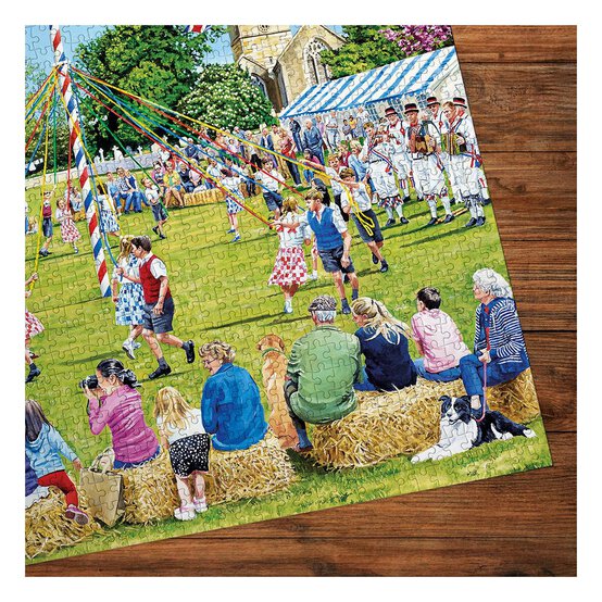 Gibsons Around the Maypole Jigsaw Puzzle 1000 Pieces image number 3