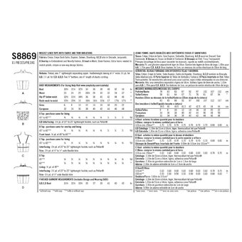 Simplicity Women's Top Sewing Pattern S8869 (R5 14-22)