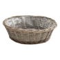 Washed Brown Wicker Basket 33cm image number 1