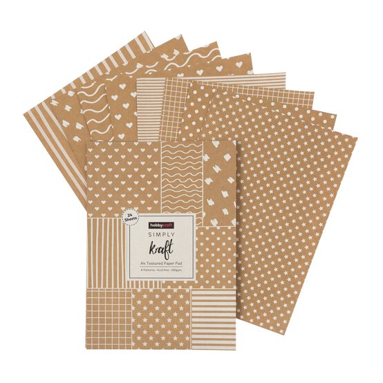 Simply Kraft Paper Pad A4 24 Pack image number 1
