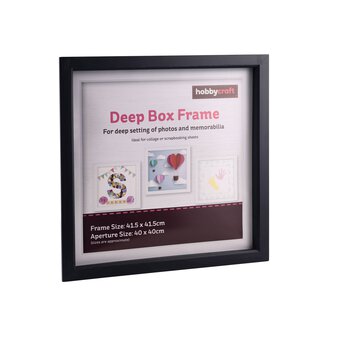 Black Deep Box Frame 40cm x 40cm