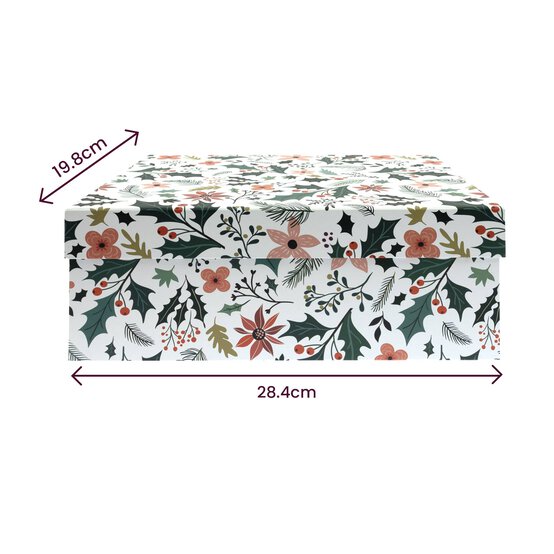 Poinsettia Gift Box 28cm x 20cm x 10cm image number 3
