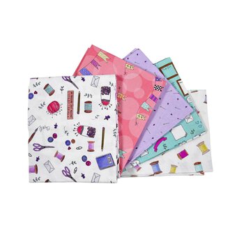 Procrastination Cotton Fat Quarters 5 Pack