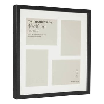 Black Multi-Aperture Frame 40cm x 40cm