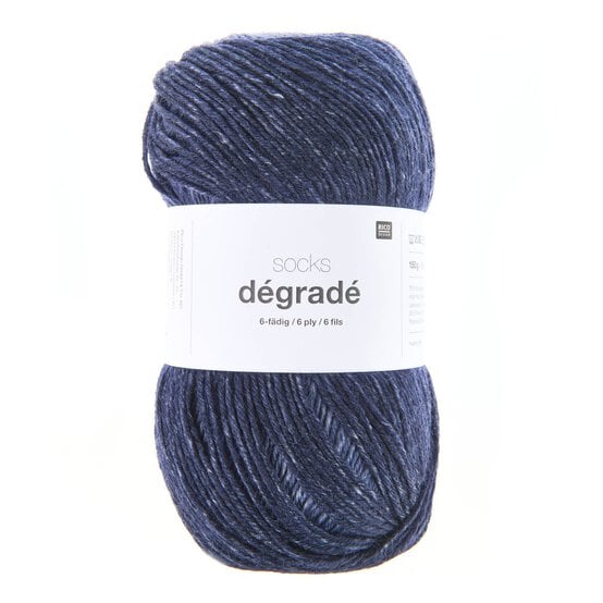 Rico Navy Blue Socks D&eacute;grad&eacute; 6 Ply 150g  image number 1