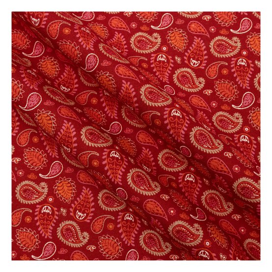 Sunset Paisley Cotton Fat Quarters 5 Pack image number 2