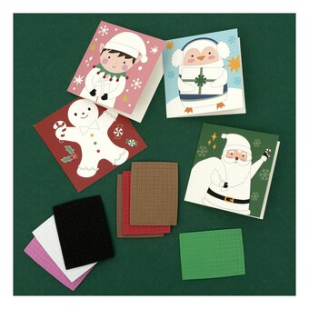 Christmas Mosaic Card Kit 4 Pack