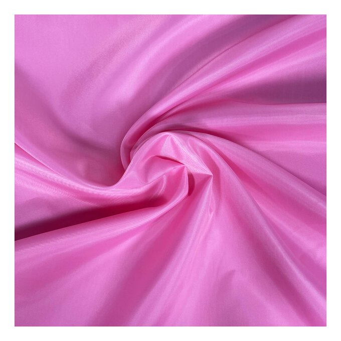 Dressmaking Anti Static Polyester Lining Fabric - Fuchsia Pink