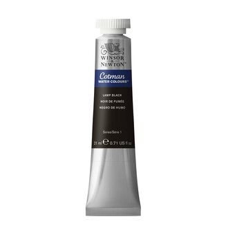 Winsor And Newton Cotman Watercolours 21 ml 337 Lamp Black