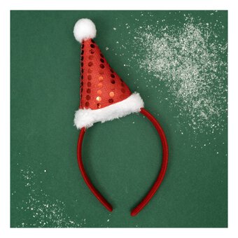 Red Santa Hat Headband