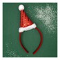 Red Santa Hat Headband image number 1