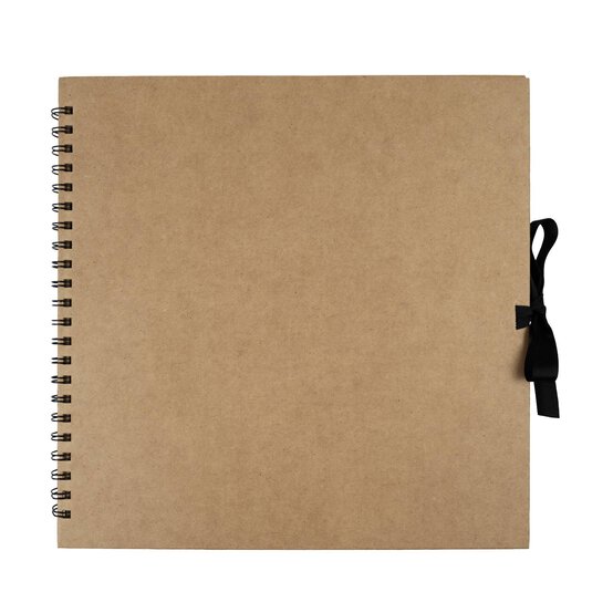 Spiral Bound Kraft Scrapbook 12 x 12 Inches image number 1