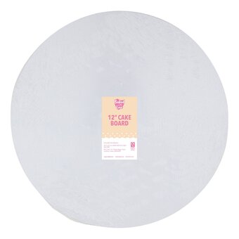Baked With Love White Round Double Thick Cake Board 12 Inches
