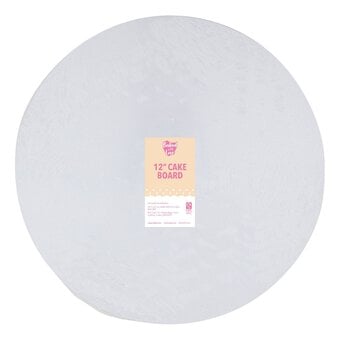 Baked With Love White Round Double Thick Cake Board 12 Inches