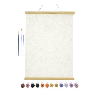 Moth Paint by Numbers Canvas Roll