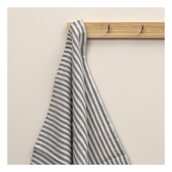 Whisk Grey Stripe Tea Towel image number 2
