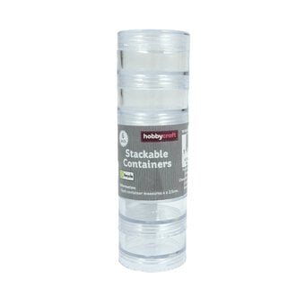 Clear Stackable Containers 40mm 6 Pack  image number 3