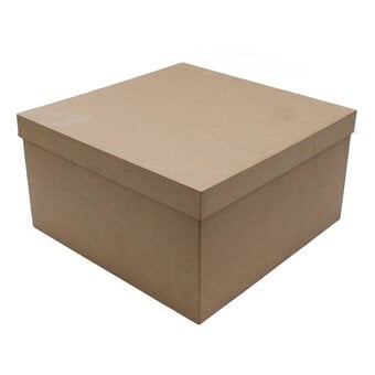 Mache Square Shaped Box 32cm