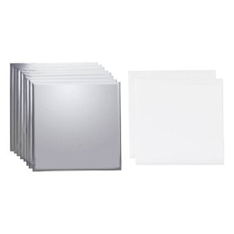 Cricut Silver Transfer Foil Sheets 12 x 12 Inches 8 Pack image number 3