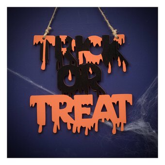 Trick or Treat Sign 23cm