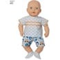 Simplicity Baby Doll Clothes Sewing Pattern 8820 image number 7