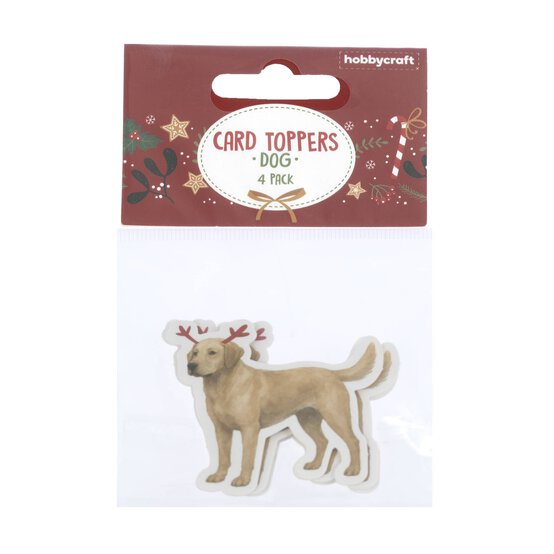 Antler Dog Card Toppers 4 Pack image number 4