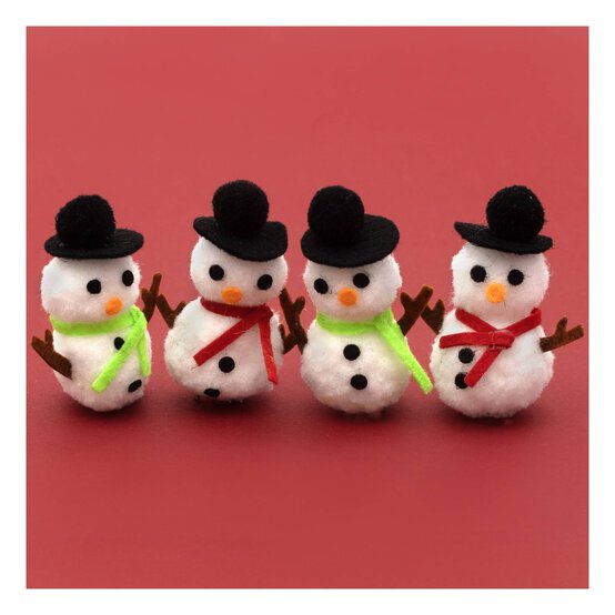 Snowman Embellishments 4 Pack image number 1