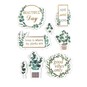 Green Vibes Chipboard Stickers 8 Pack image number 1