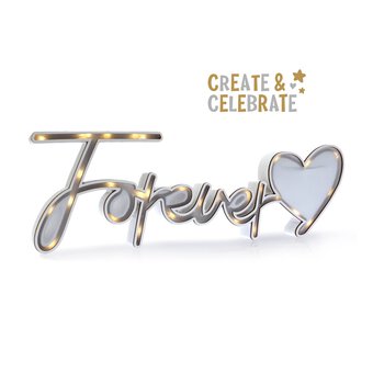 Create & Craft Light-Up Forever Sign