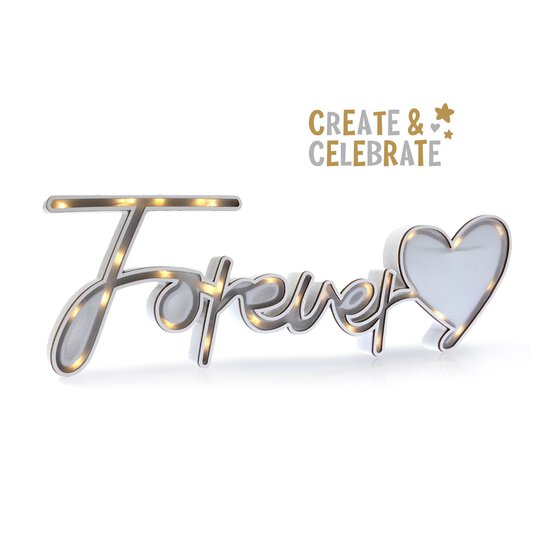 Create & Craft Light-Up Forever Sign image number 1