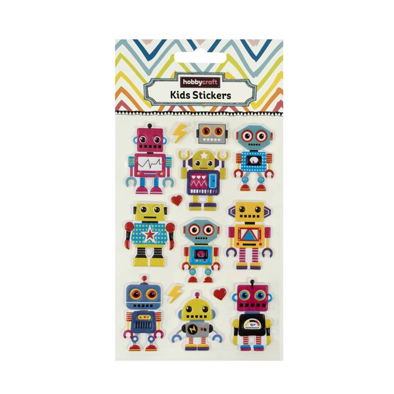 Robot Puffy Stickers  image number 4