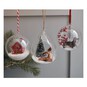 Oval Fillable Glass Bauble 10cm image number 3