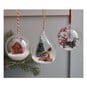 Oval Fillable Glass Bauble 10cm image number 2