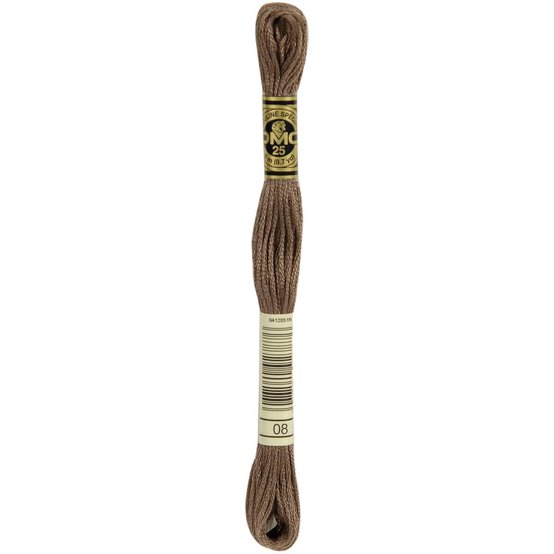 DMC Brown Mouline Special 25 Cotton Thread 8m (008) image number 3