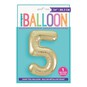 Giant Gold Foil Balloon Number 5 image number 1