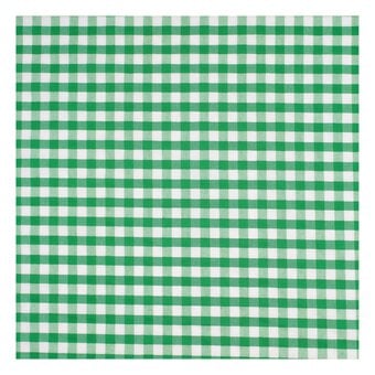 Emerald 1/4 Gingham Fabric by the Metre image number 2