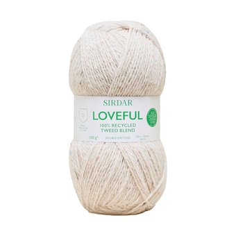Sirdar Birch Loveful 100% Recycled Tweed Blend 100g 