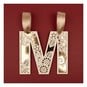 Wooden Filigree Hanging Letter M 12cm image number 2