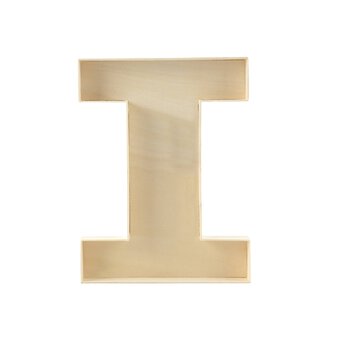 Wooden Fillable Letter I 22cm