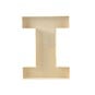 Wooden Fillable Letter I 22cm image number 3
