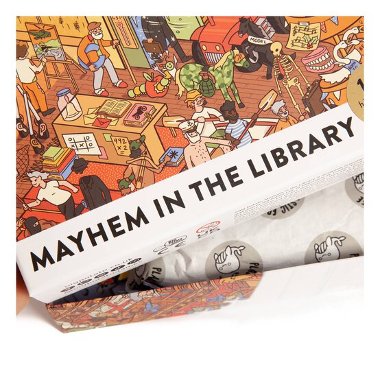 Mayhem in the Library Jigsaw Puzzle 1000 Pieces image number 3