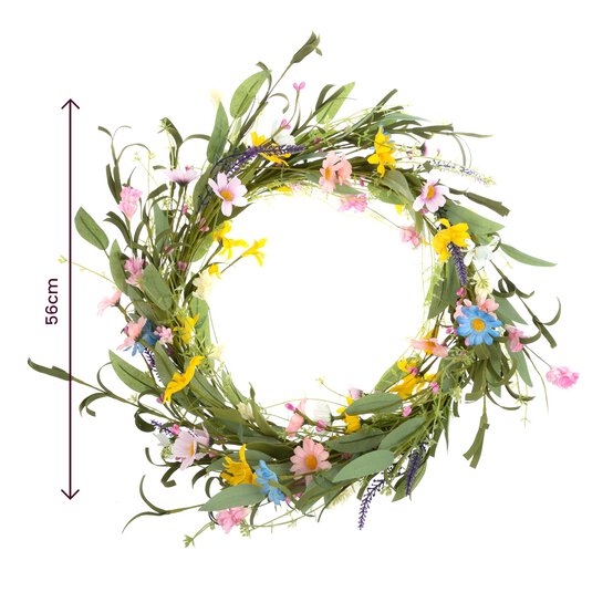 Wildflower Wreath 56cm image number 6