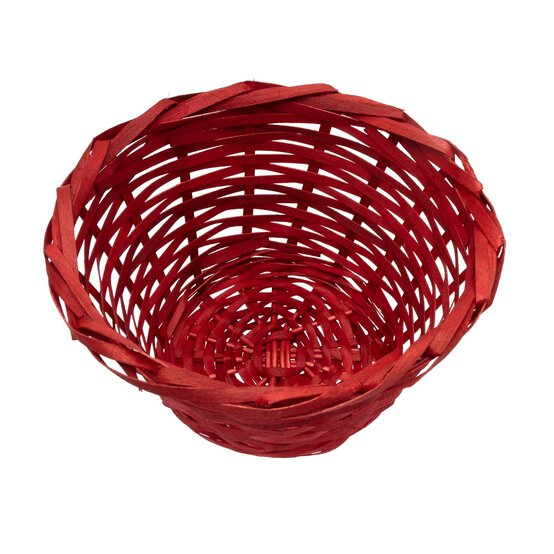 Red Weave Basket 24cm image number 3
