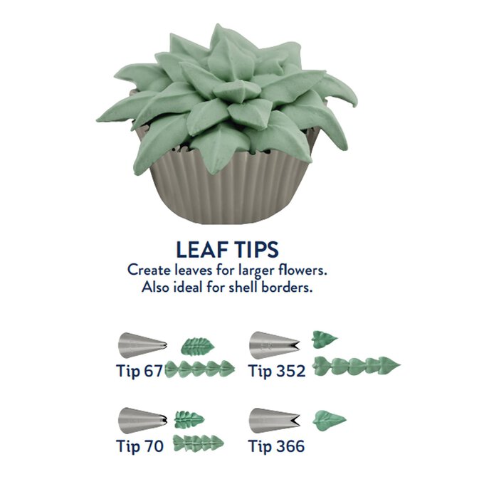 Wilton 70 Wilton 402-352 Leaf Decorating Tip Flower Icing Tips