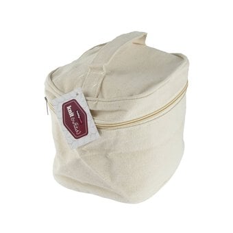 Natural Cotton Vanity Style Cosmetic Bag 22cm x 15cm