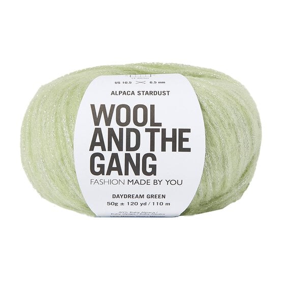 Wool and the Gang Daydream Green Alpaca Stardust 50g  image number 1